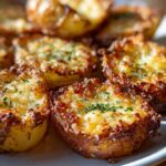 Ziemniaki w chrupiącej panierce czosnkowo-parmezanowej 🧄🧀 To zdrowa i pyszna przekąska!