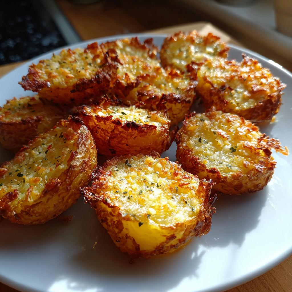 Ziemniaki w chrupiącej panierce czosnkowo-parmezanowej 🧄🧀 To zdrowa i pyszna przekąska! - detail 2