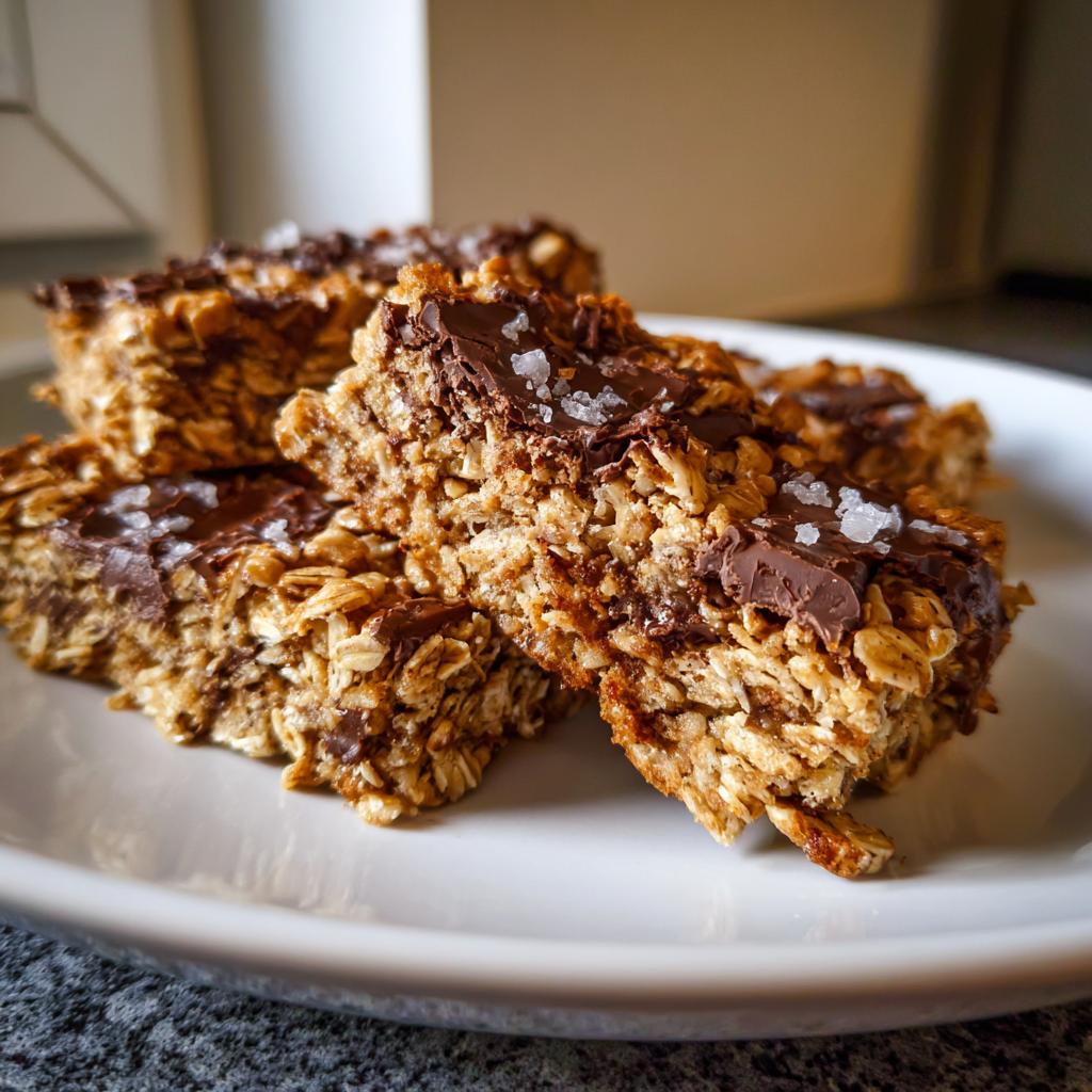 Batony owsiane z czekoladą i solą morską – zdrowa przekąska na każdą porę dnia! 🍫🌾 - detail 2
