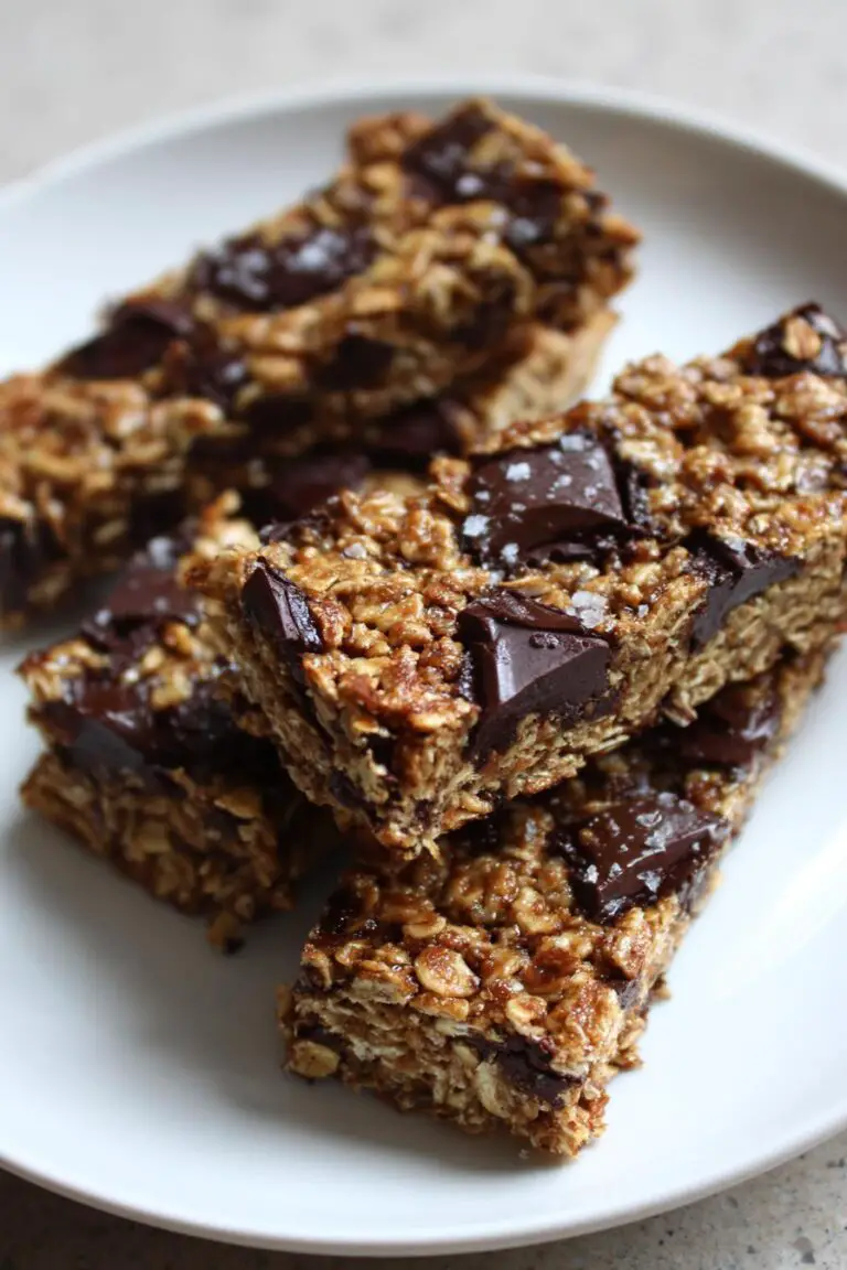 Batony owsiane z czekoladą i solą morską – zdrowa przekąska na każdą porę dnia! 🍫🌾