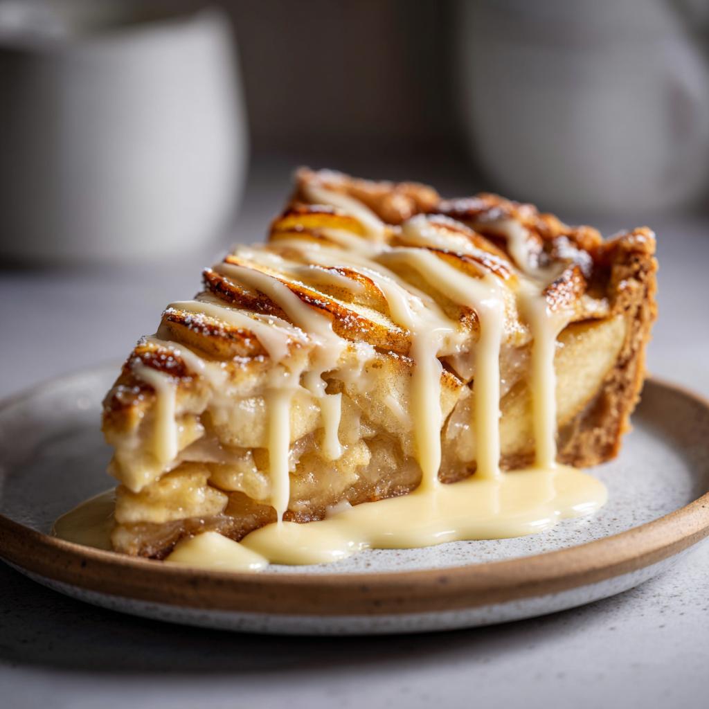 Ekspresowy Jabłkowy Placek z Budyniem Waniliowym – Słodki Hit w 10 Minut! - detail 1