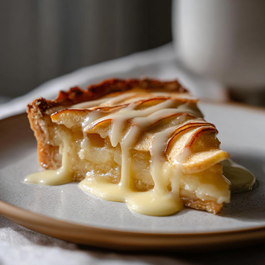 Ekspresowy Jabłkowy Placek z Budyniem Waniliowym – Słodki Hit w 10 Minut! - detail 2