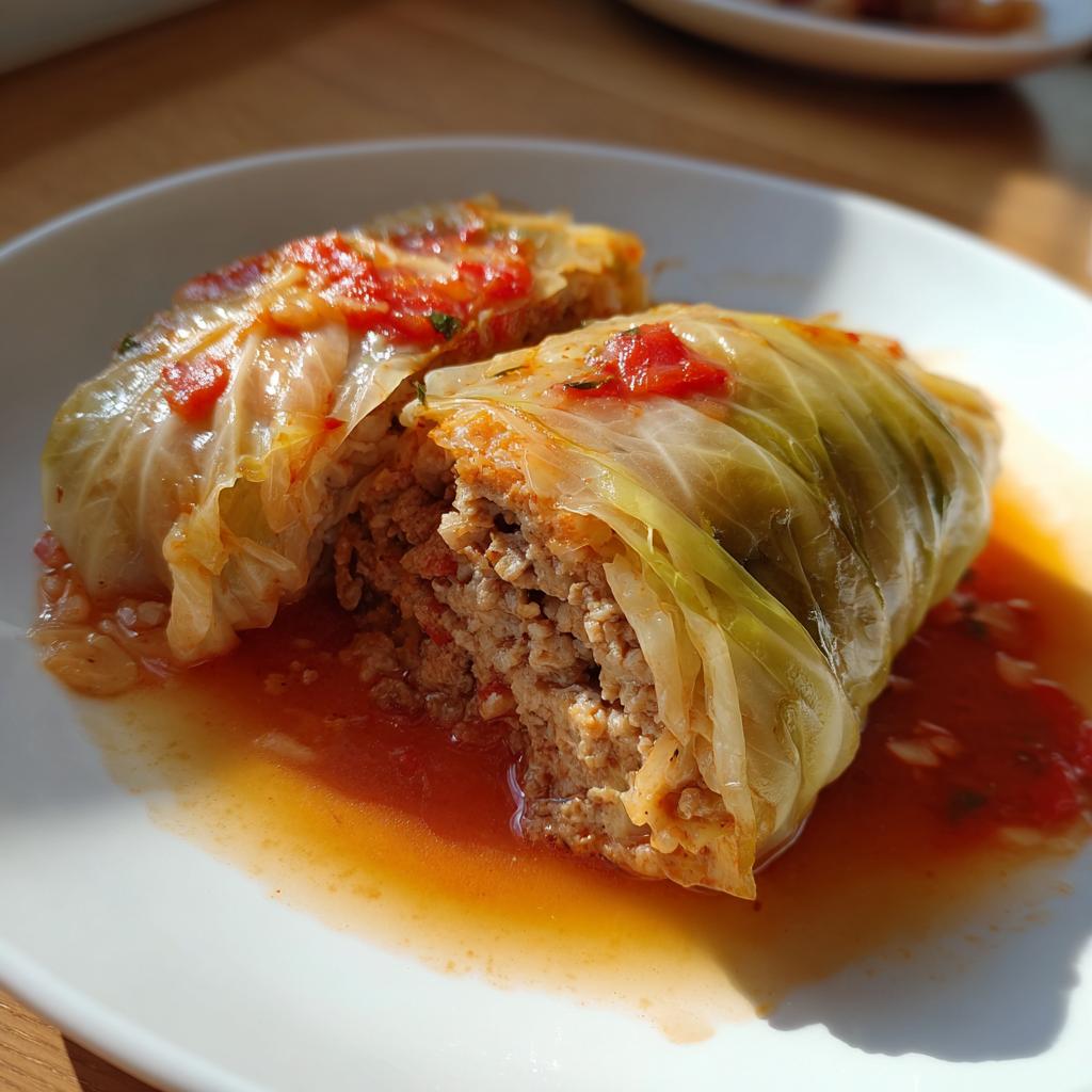 GOŁĄBKI Z MIĘSEM I RYŻEM 🍽️🥬 To tradycyjna polska potrawa, która zachwyca smakiem - detail 2