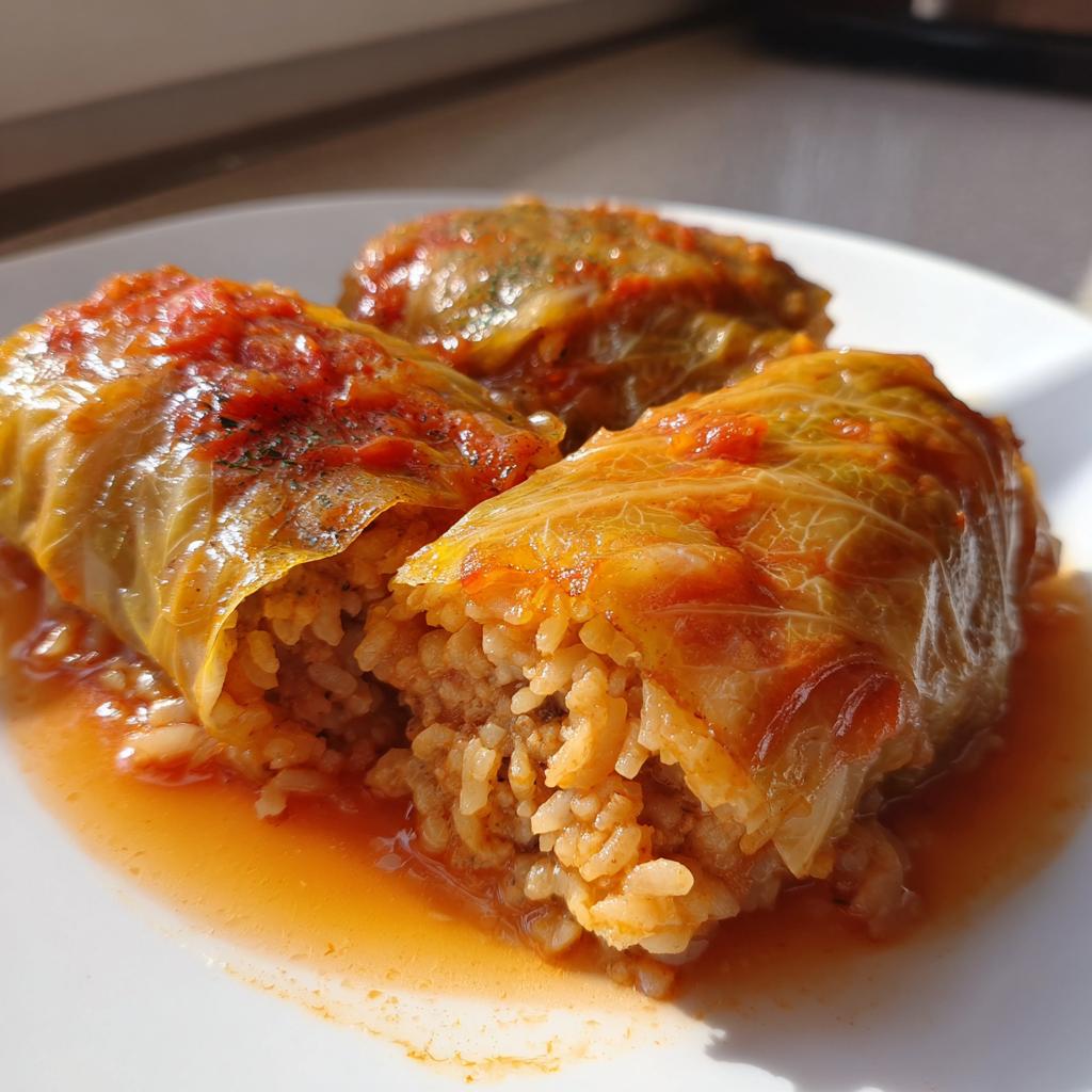 GOŁĄBKI Z MIĘSEM I RYŻEM 🍽️🥬 To tradycyjna polska potrawa, która zachwyca smakiem - detail 3