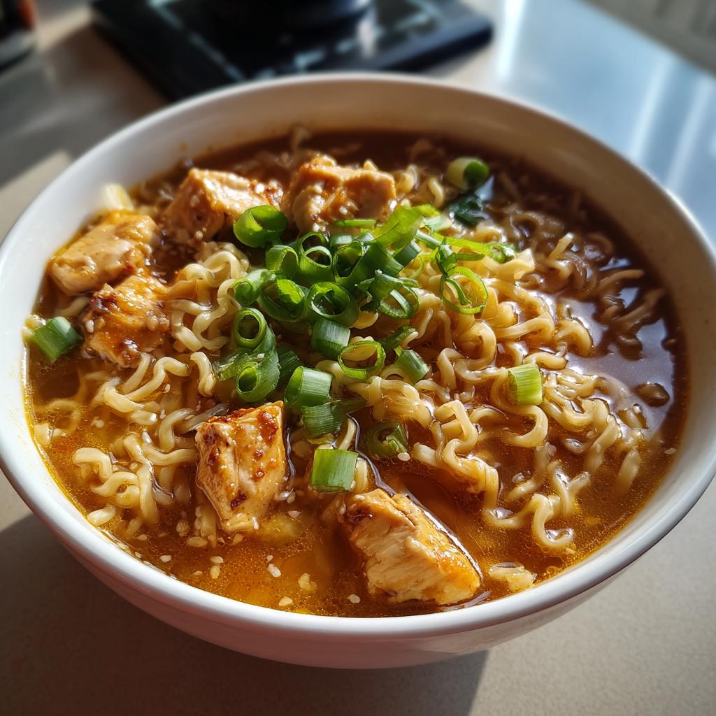KREMOWY, CZOSNKOWY, PIKANTNY KURCZAK RAMEN 🍜🌶️ To pyszne danie, które rozgrzeje Twoje serce! - detail 1