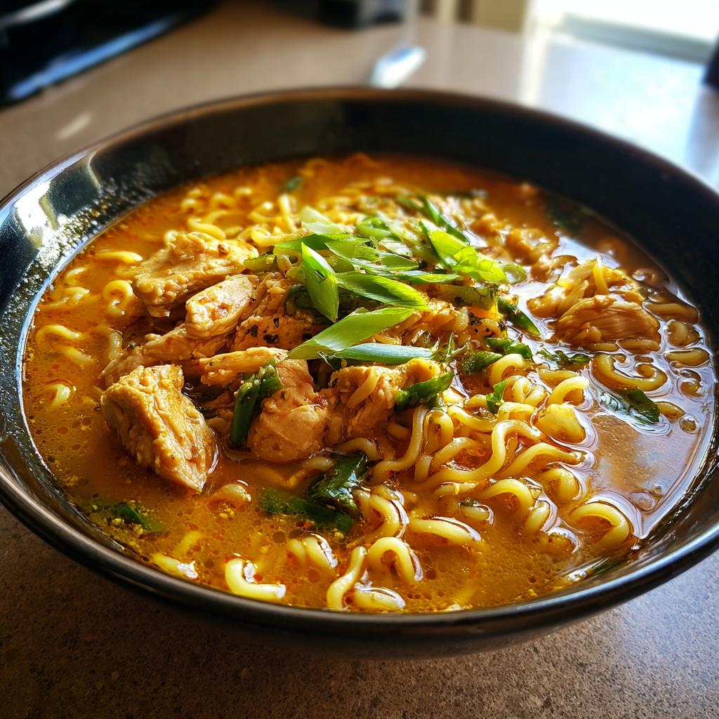 KREMOWY, CZOSNKOWY, PIKANTNY KURCZAK RAMEN 🍜🌶️ To pyszne danie, które rozgrzeje Twoje serce! - detail 2