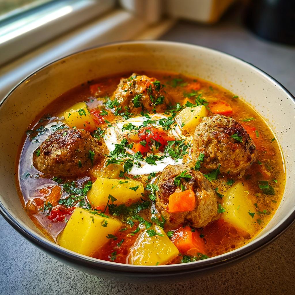 Kremowa Zupa z Mięsem Mielonym - detail 1