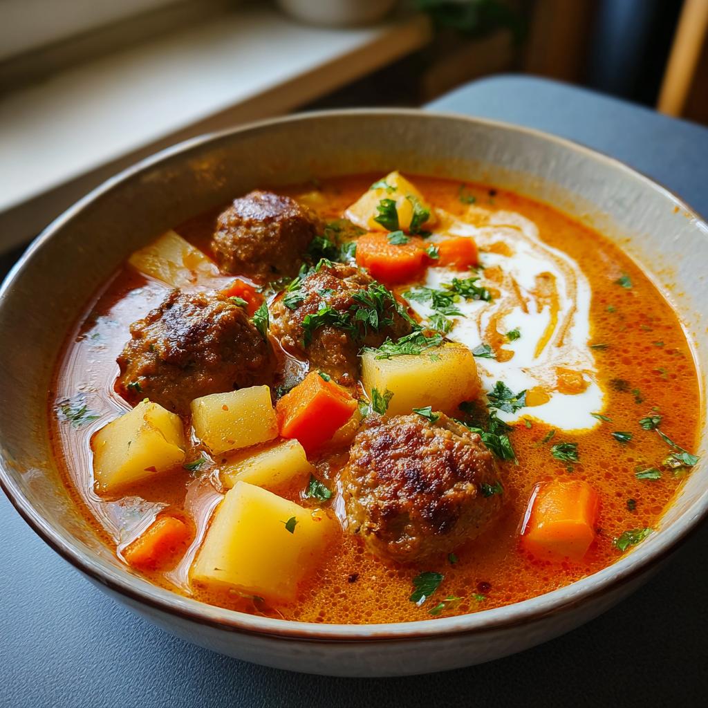 Kremowa Zupa z Mięsem Mielonym - detail 2