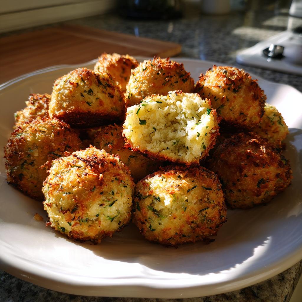 PIECZONE KULKI Z CUKINII 🥒🍽️ To zdrowa i pyszna przekąska! - detail 3