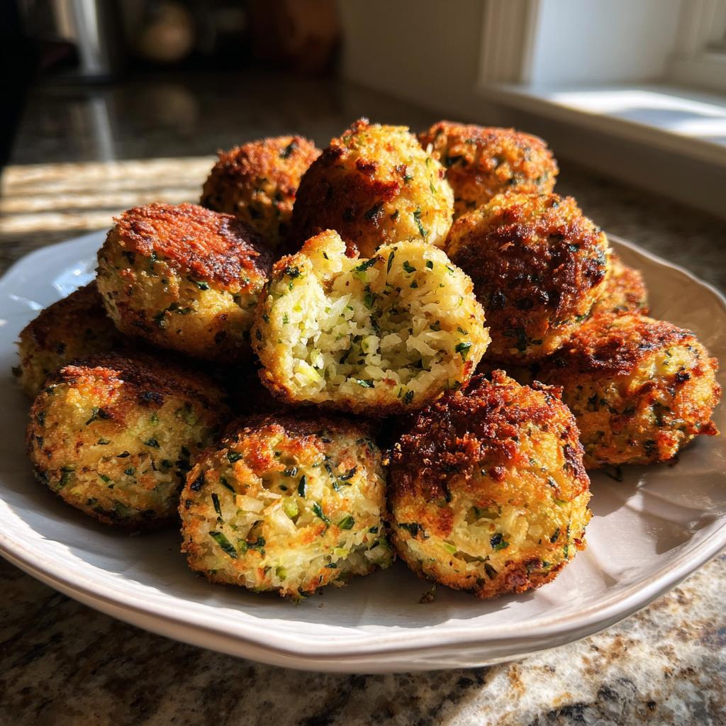 PIECZONE KULKI Z CUKINII 🥒🍽️ To zdrowa i pyszna przekąska! - detail 4