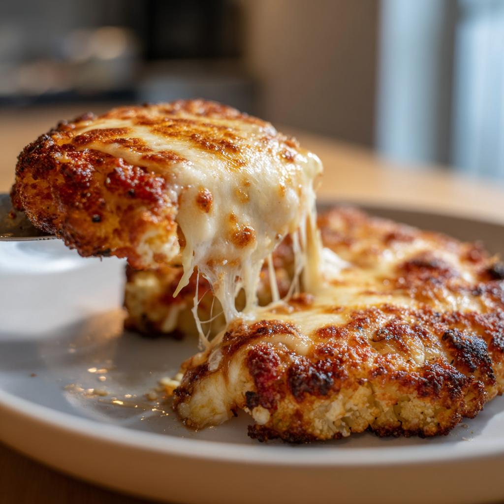 Pieczone steki z kalafiora z mozzarellą – idealne danie dla miłośników warzyw! - detail 1