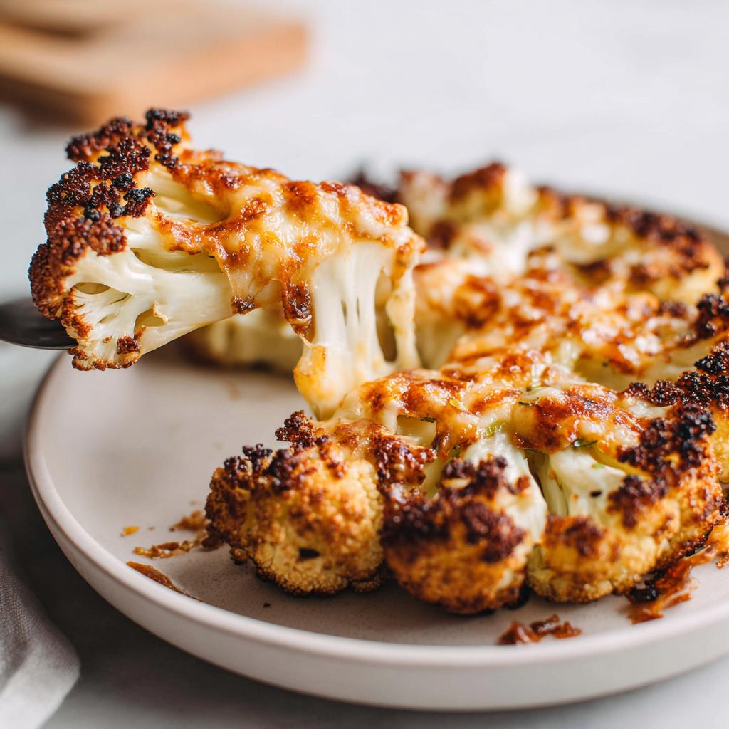 Pieczone steki z kalafiora z mozzarellą – idealne danie dla miłośników warzyw! - detail 2