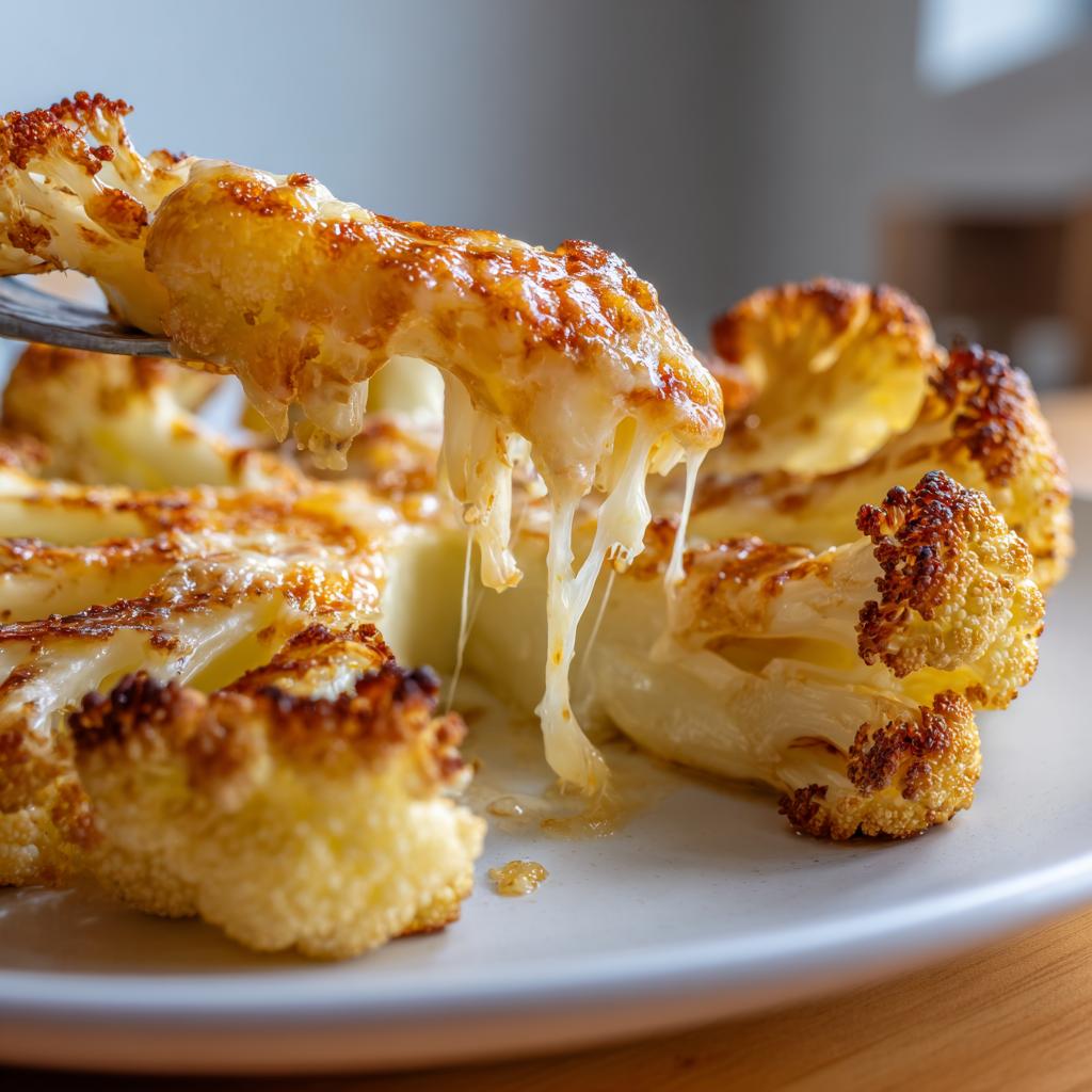 Pieczone steki z kalafiora z mozzarellą – idealne danie dla miłośników warzyw! - detail 3