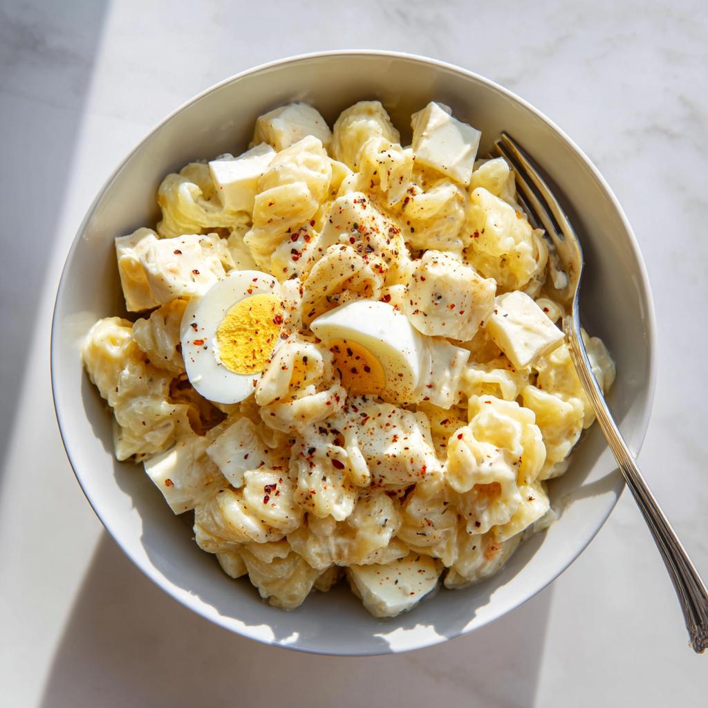 Sałatka makaronowa z jajkiem i serem - detail 2