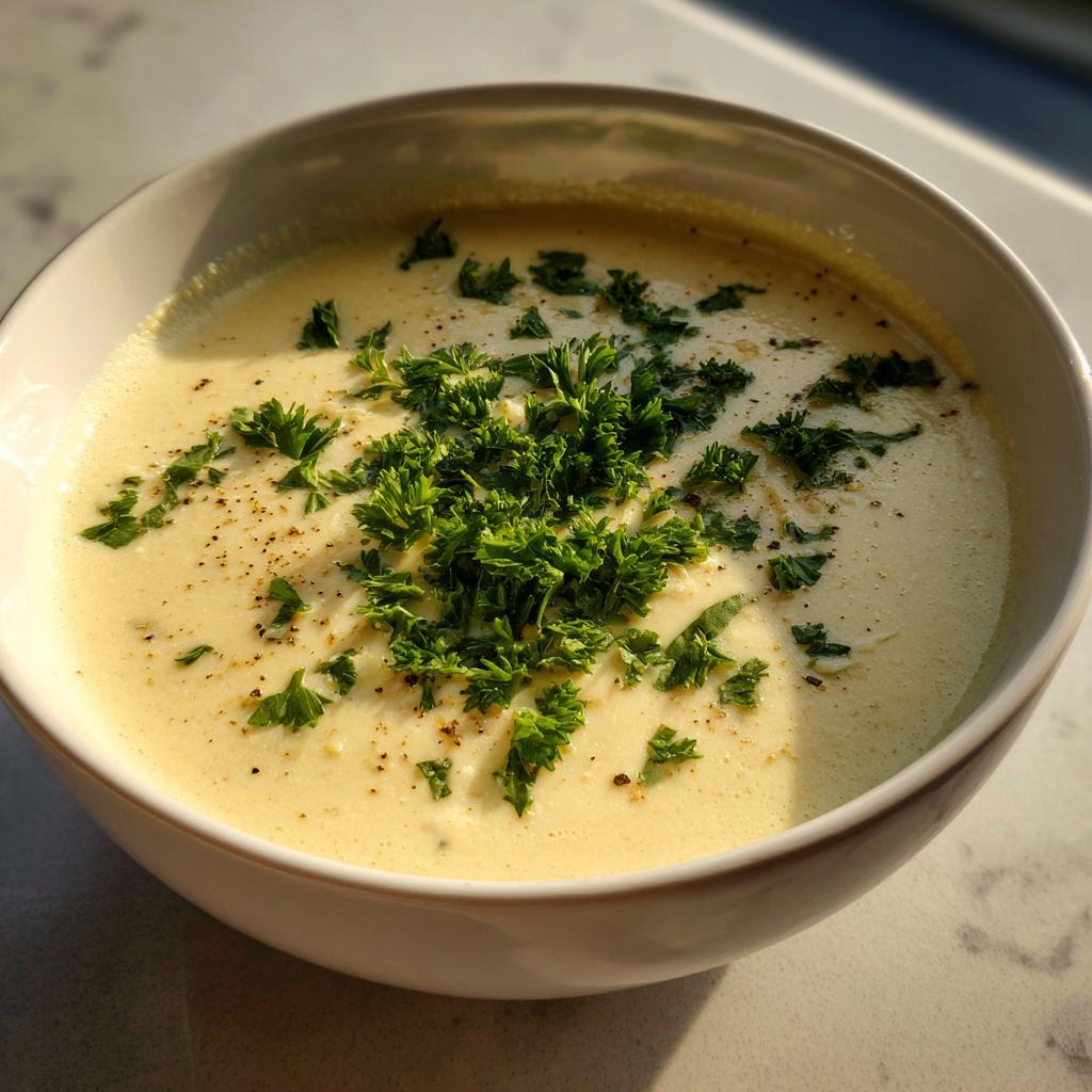 Witaj w świecie kremowego komfortu: Keto Zupa Serowo-Czosnkowa - detail 1