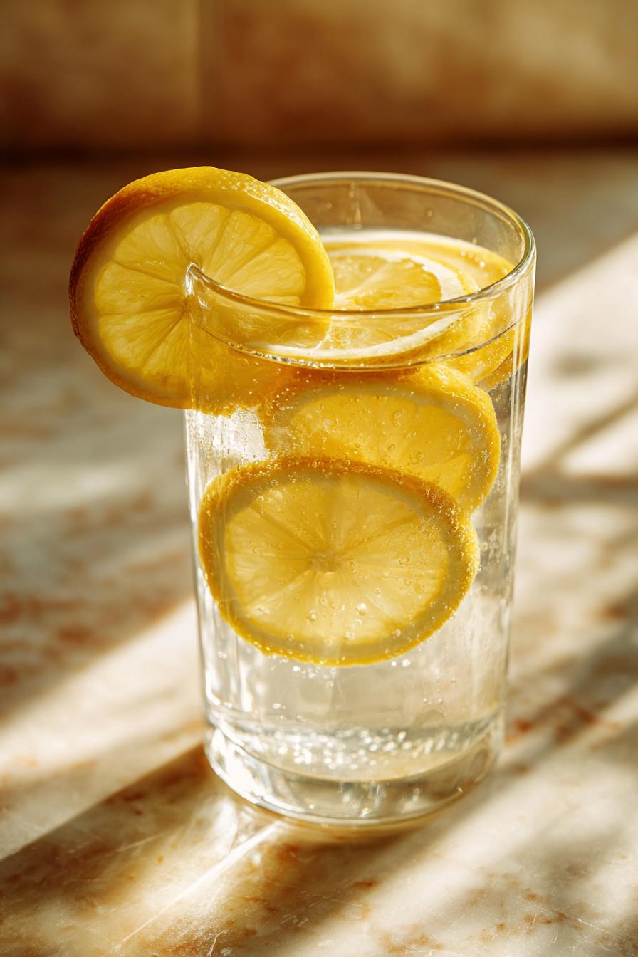 Woda z cytryną na czczo