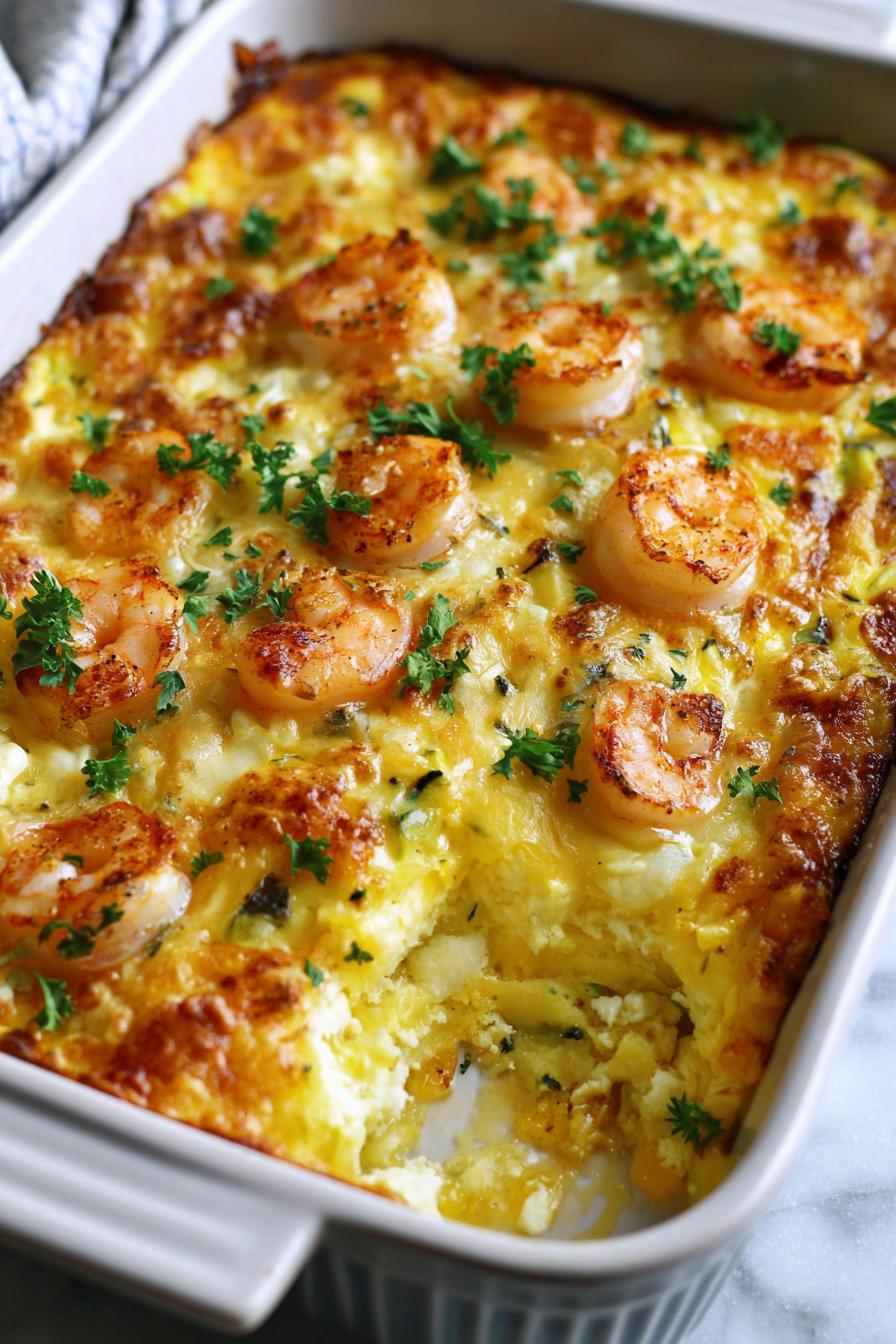 ZAPIEKANKA Z CUKINII Z KREWETKAMI I CZOSNKIEM 🍤🥒 To pyszne danie, idealne na obiad lub kolację!