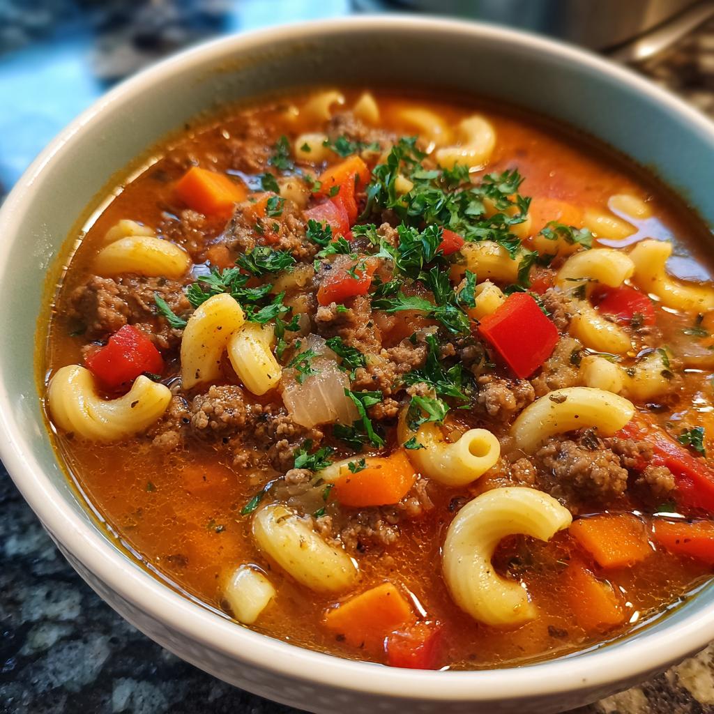 Zupa Hamburgerowa z Makaronem - detail 4